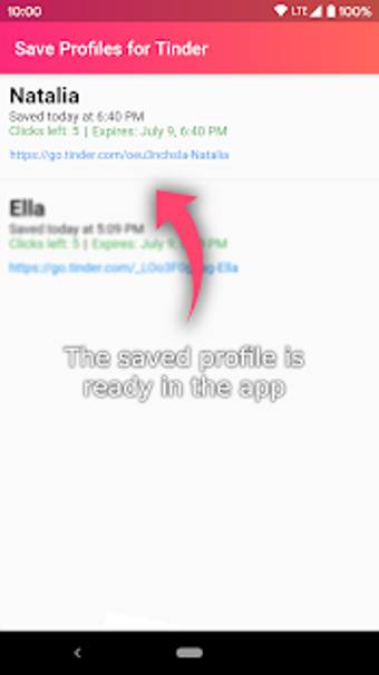 Image 2 for Save Profiles for Tinder