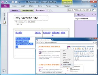 Image 0 for Favorite to OneNote