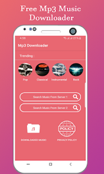 Imagen 1 para Free Mp3 Downloader & Dow…