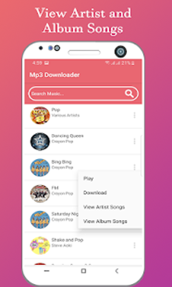 Imagen 3 para Free Mp3 Downloader & Dow…