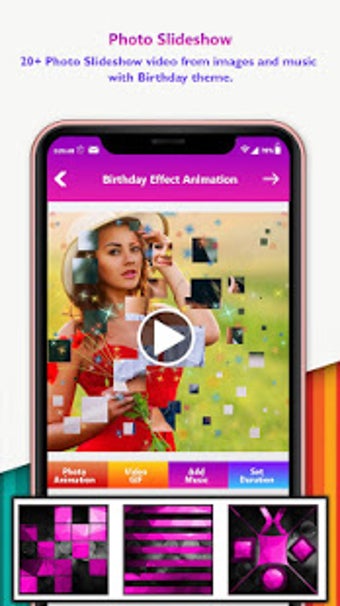 Image 1 for Birthday Photo Effect Vid…