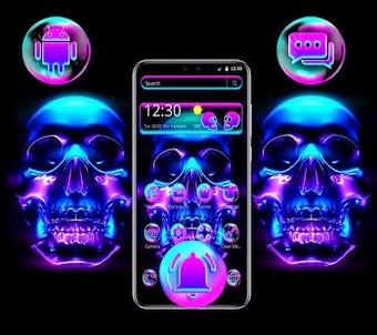 Image 2 for Skull Evil Neon Theme