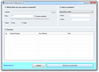 Image 0 for Mytoolsoft File Renamer