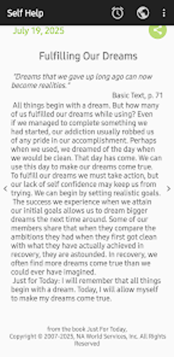 Image 0 for Just For Today daily read…