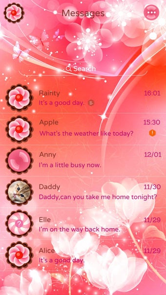 Image 2 for GO SMS PRO CRYSTAL THEME