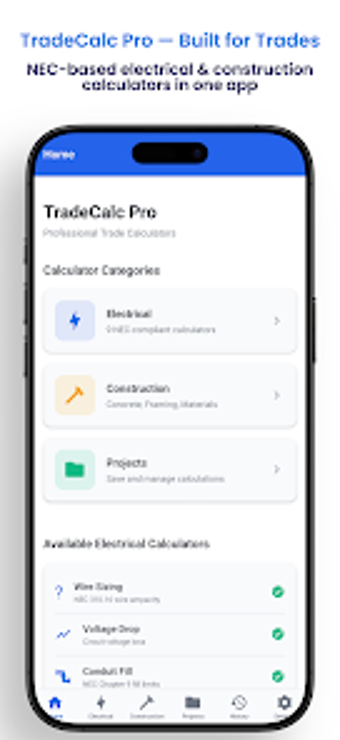 Image 0 for Electrical TradeCalc Pro