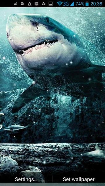 Imagen 4 para Shark 3D Live Wallpaper