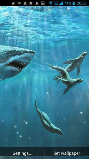 Imagen 1 para Shark 3D Live Wallpaper