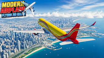 Image 0 for Modern Airplane Flying 3D…