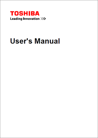 Imagen 0 para TOSHIBA Manual for Window…