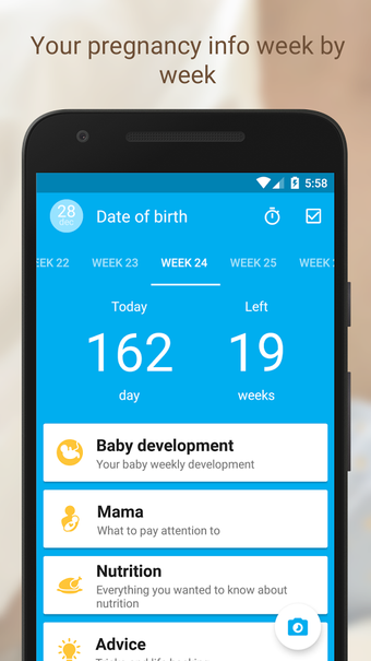 Imagen 1 para Pregnancy Tracker Week by…