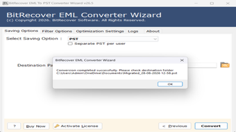 Image 0 for BitRecover EML to PST Con…