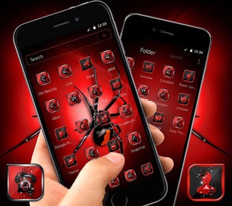 Image 2 for Red Dark Black Spider Lau…
