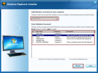 Image 0 for Windows Password Unlocker…