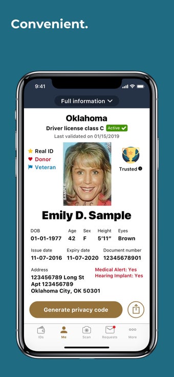 Image 0 for Oklahoma Mobile ID