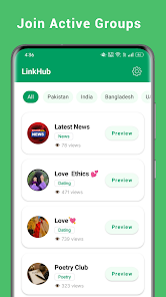 Image 0 for Social Group Links Add Gr…
