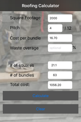 Imagen 0 para Roofing Calculator for iP…