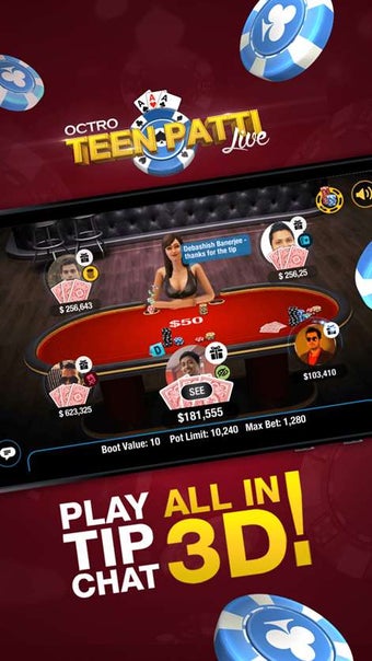 Imagen 1 para Teen Patti Live for Windo…