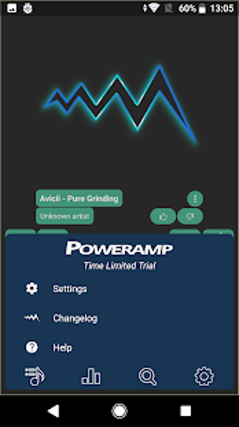 Image 0 for Poweramp skin platinum v3