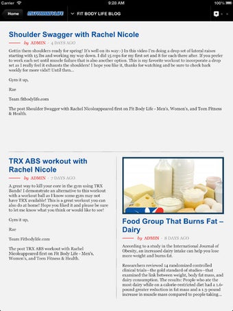 Image 1 for My Fit Body Life for iPad