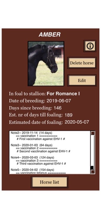 Image 1 for My Mare App