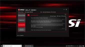 Image 0 for MSI Help Desk