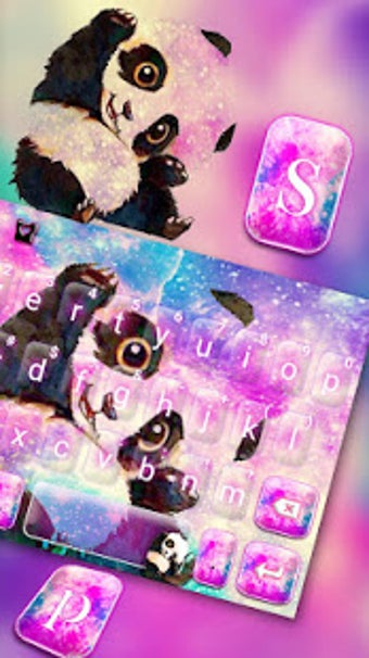 Image 1 for Galaxy Cute Panda Keyboar…