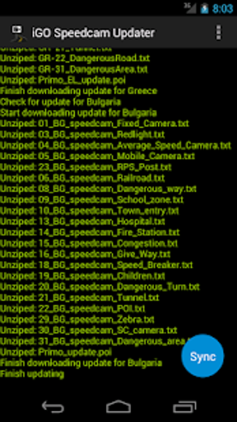 Image 1 for iGO Speedcam Updater