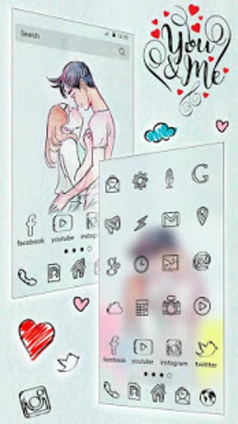 Image 3 for Cartoon Love Themes HD Wa…
