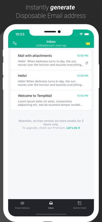Imagen 1 para Temp Mail - Temporary Ema…