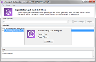 Image 3 for Entourage to Outlook Conv…