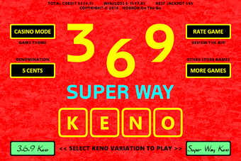 Image 0 for 369 Super Way Keno