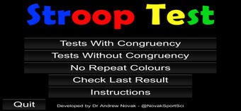 Image 1 for Stroop Test for Research