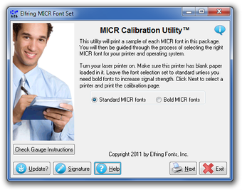 Image 0 for MICR Font Set