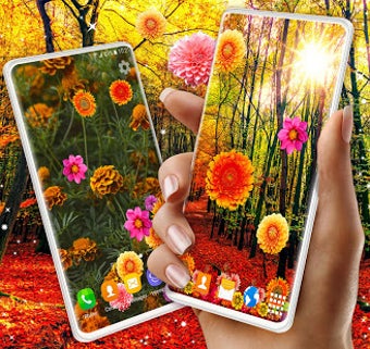 Imagen 1 para Autumn Flowers 4K Live Wa…