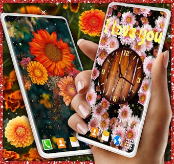 Imagen 2 para Autumn Flowers 4K Live Wa…