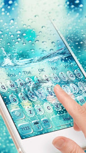 Image 2 for Glass Water Drop Keyboard