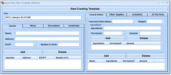 Image 0 for Excel Party Plan Template…
