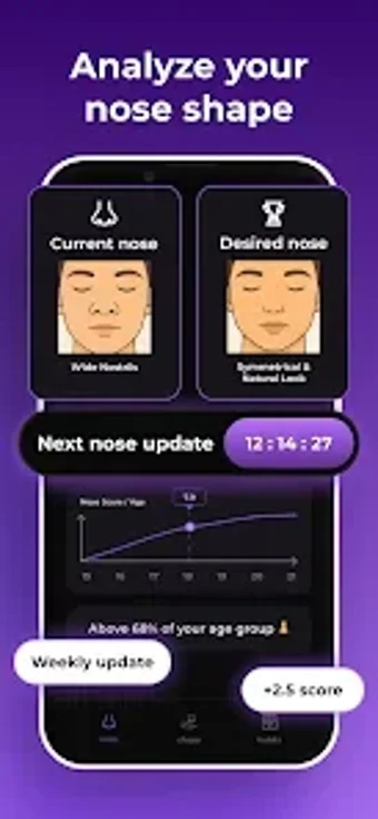 Image 0 for Nose Glow Up: AI Face Yog…