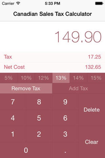 Image 0 for Canadian Sales Tax Calcul…