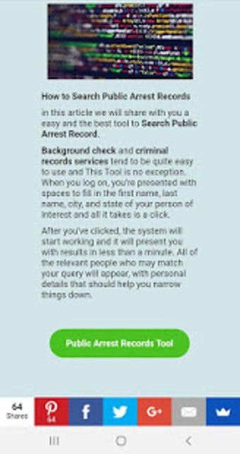 Image 1 for Public Arrest Records App…