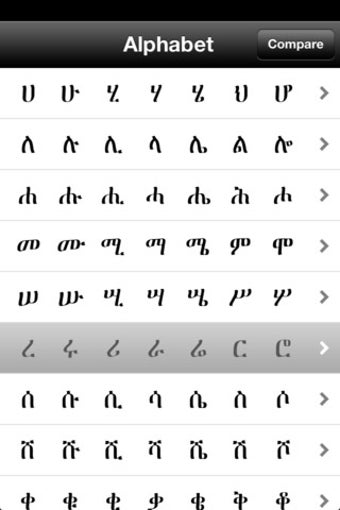 Image 1 for Amharic Alphabet