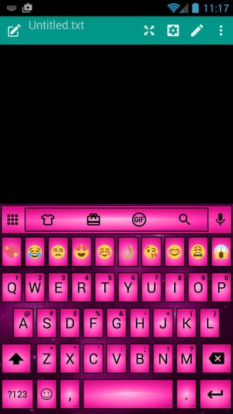 Imagen 2 para Led Pink Emoji Keyboard T…