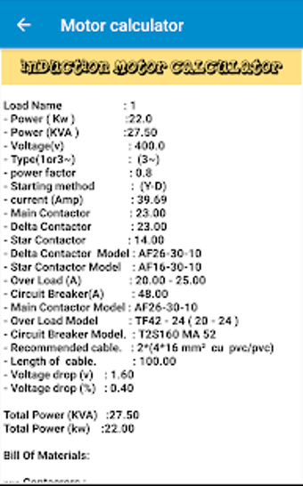 Image 3 for Motor Calculator