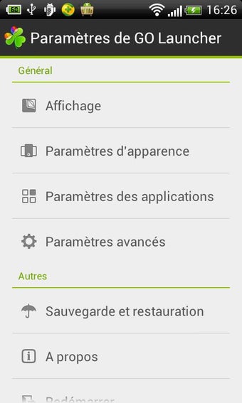 Imagen 1 para GO LauncherEX French lang…