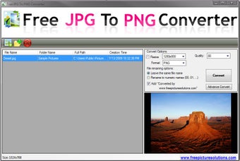 Image 0 for Free JPG to PNG Converter