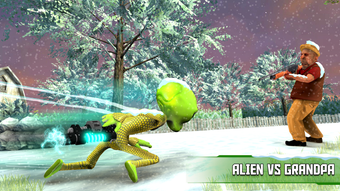 Image 0 for Green Alien-Scary Grandpa