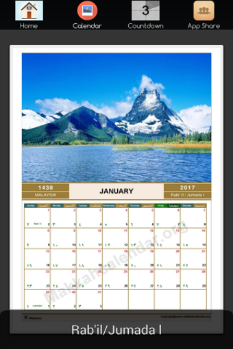 Imagen 1 para Hijri Calendar 1438/1439