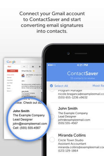 Image 0 for ContactSaver - Convert em…