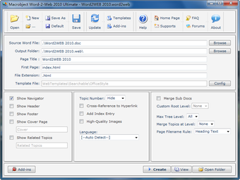 Imagen 0 para Word to Web Help Ultimate…